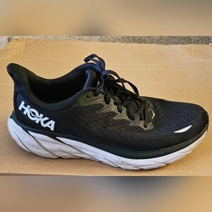 Hoka Black and White Athletic Shoes Gently Worn